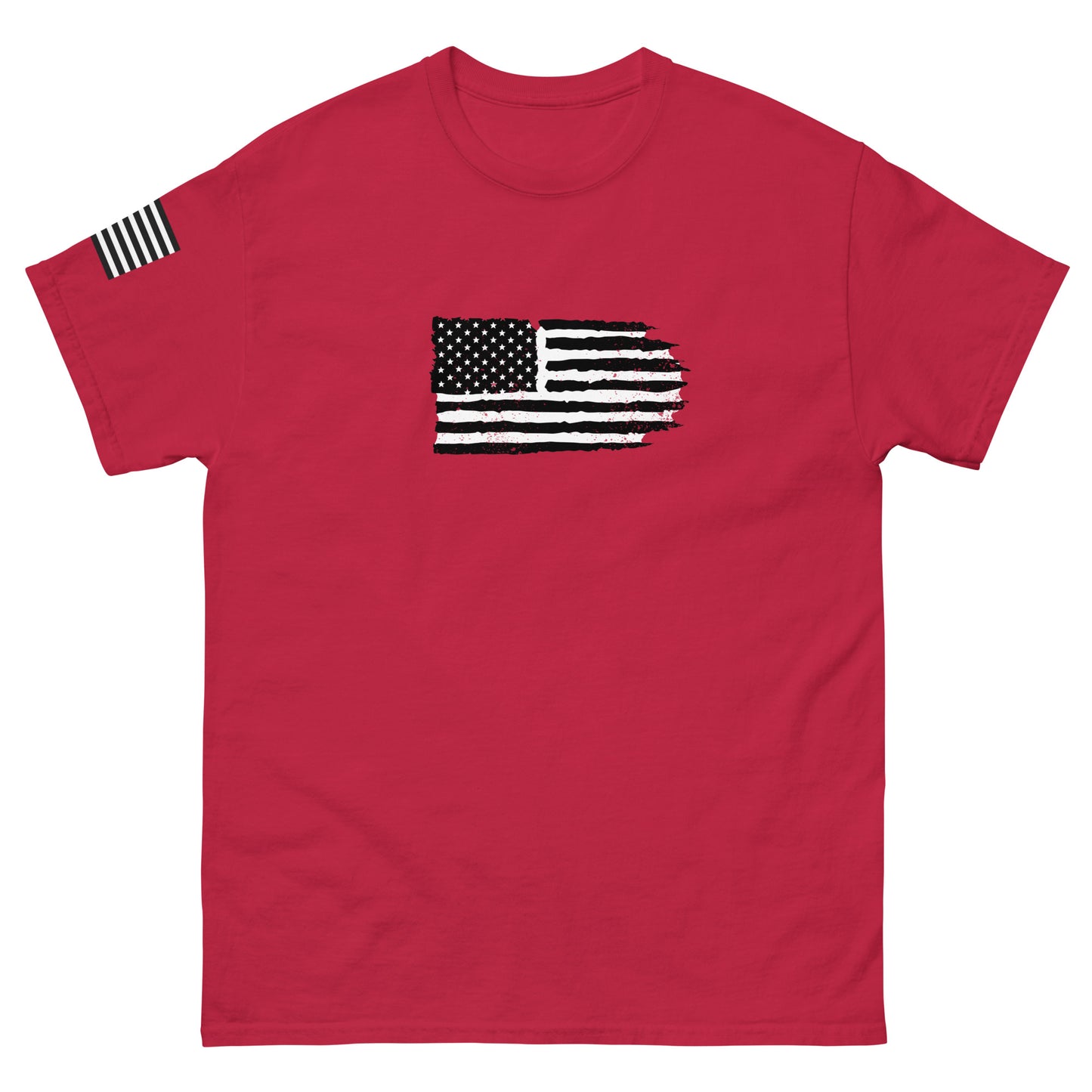 More Data Less Drama Flag Sleeve Men's classic tee