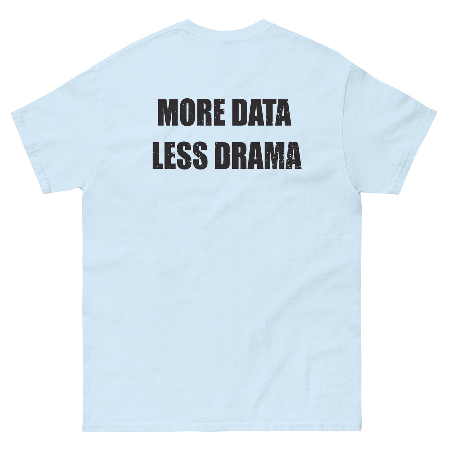 More Data Less Drama Microscope Men's classic tee