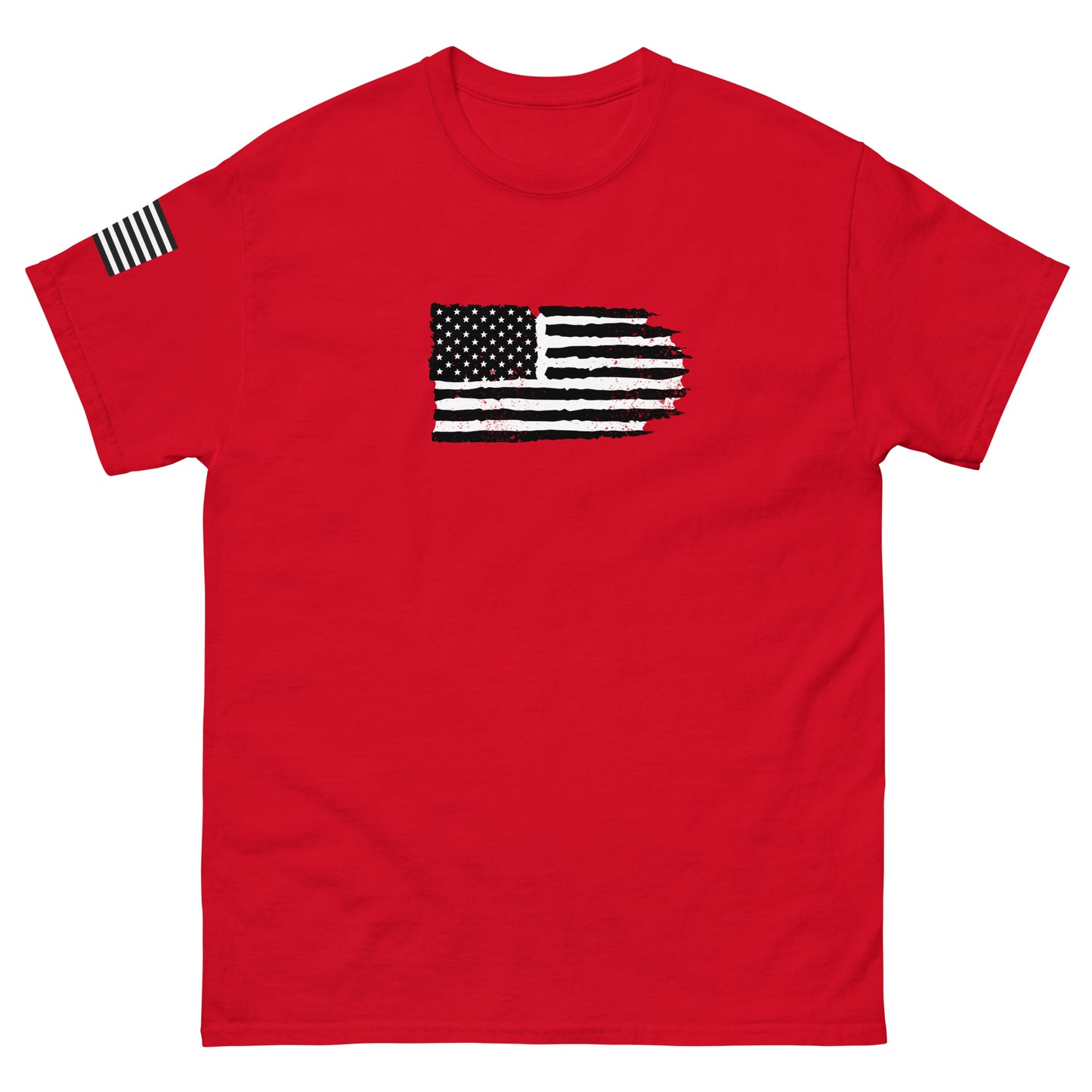 More Data Less Drama Flag Sleeve Men's classic tee