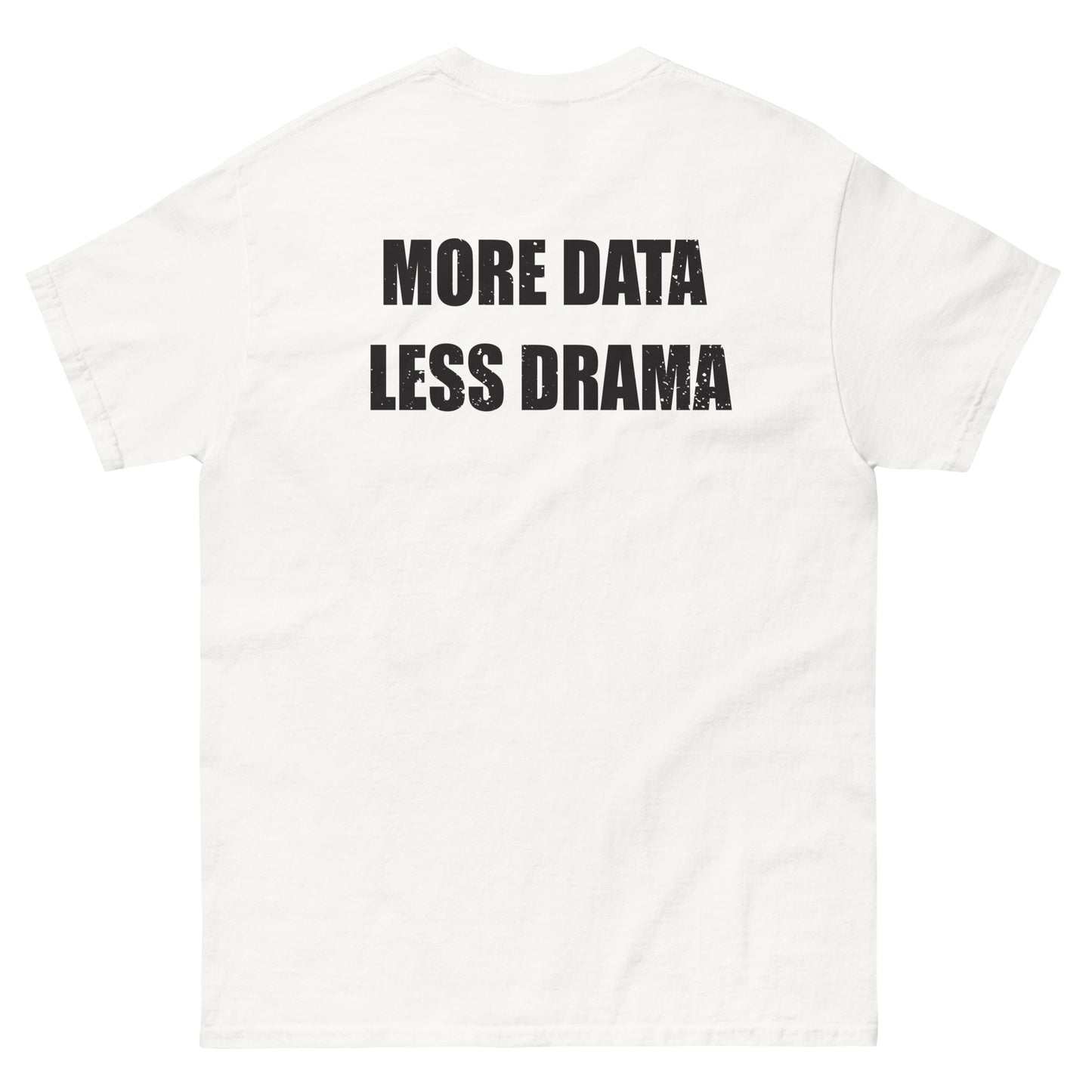 More Data Less Drama Microscope Men's classic tee