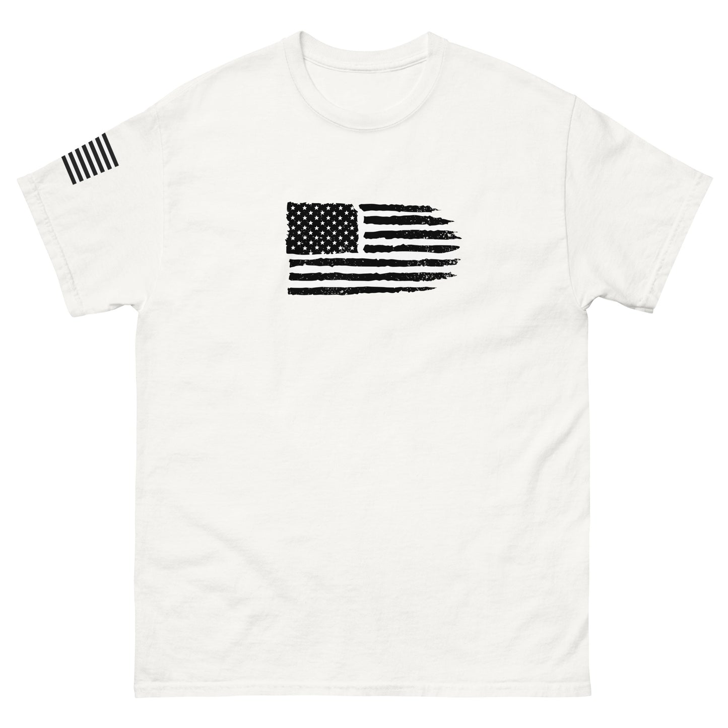 More Data Less Drama Flag Sleeve Men's classic tee