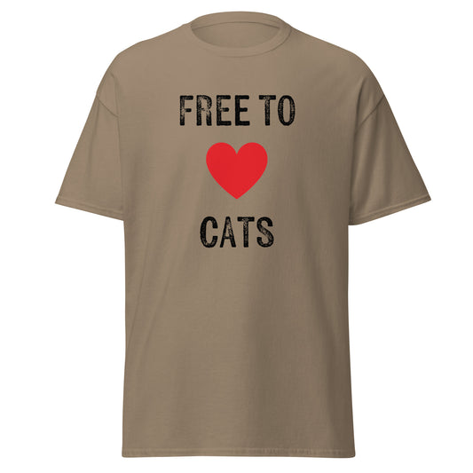 Free to Love Cats Unisex classic tee