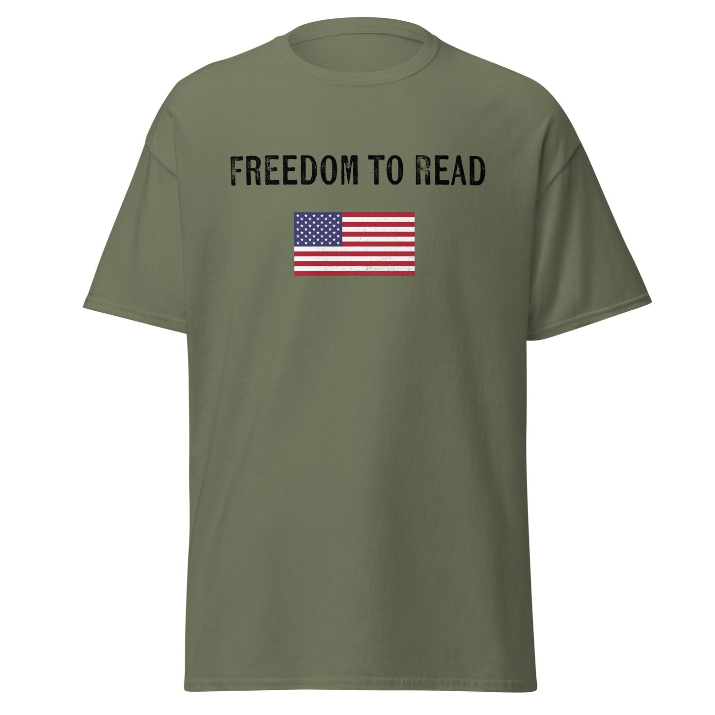 Freedom to Read US Flag Unisex classic tee