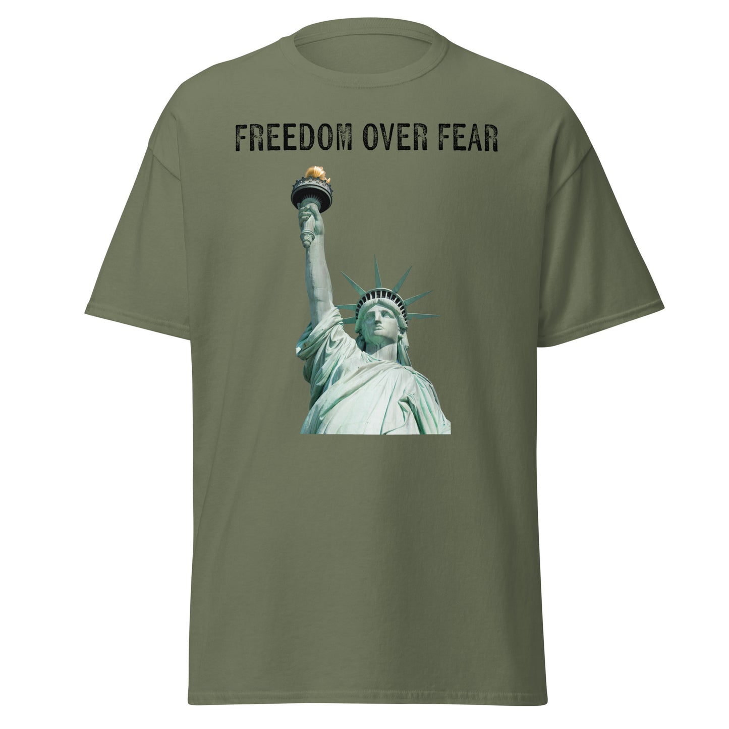 Freedom Over Fear Statue of Liberty Unisex classic tee