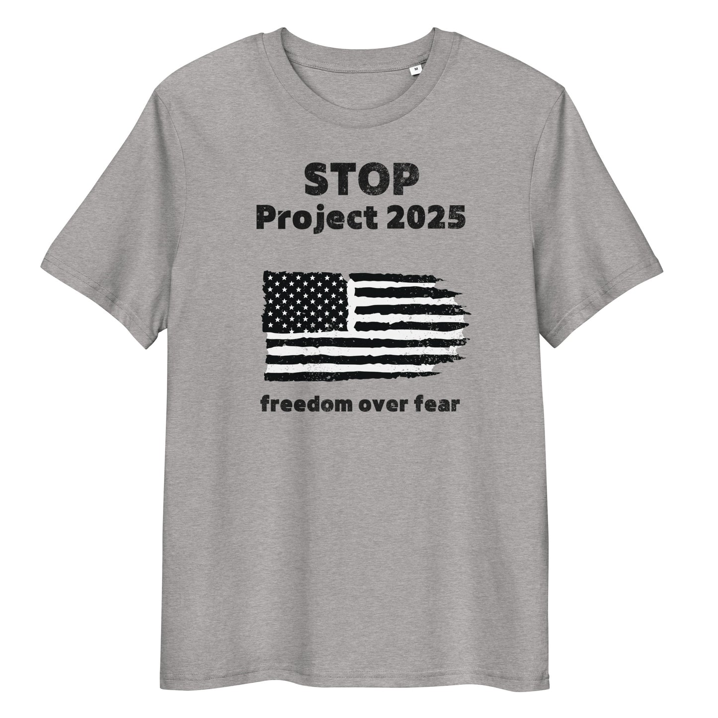 Stop Project 2025 Unisex organic cotton t-shirt