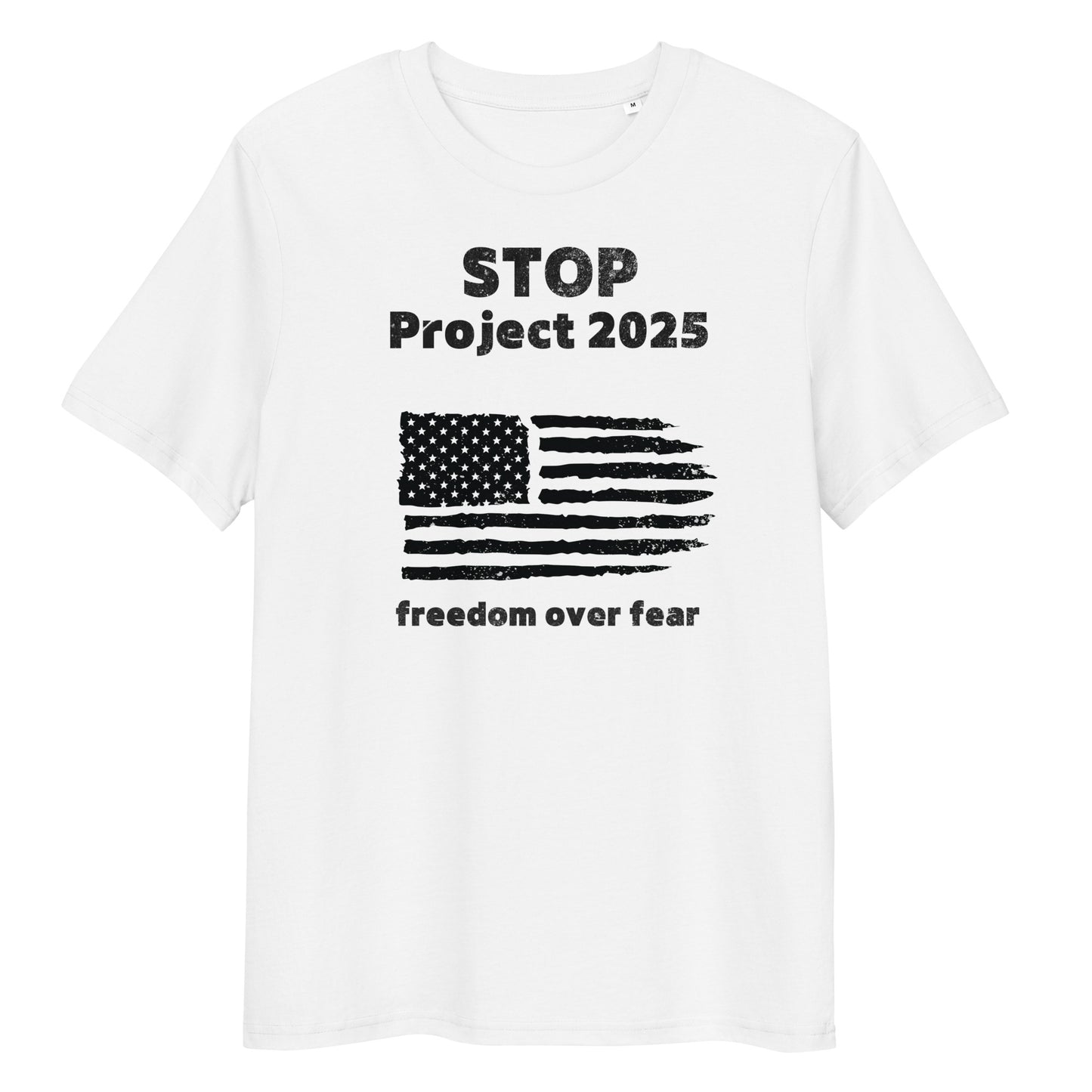 Stop Project 2025 Unisex organic cotton t-shirt