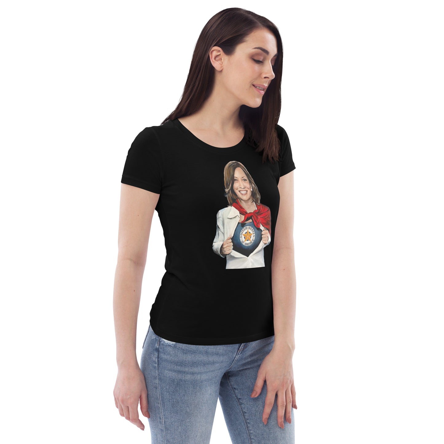 Kamala Harris USA Women's fitted eco tee