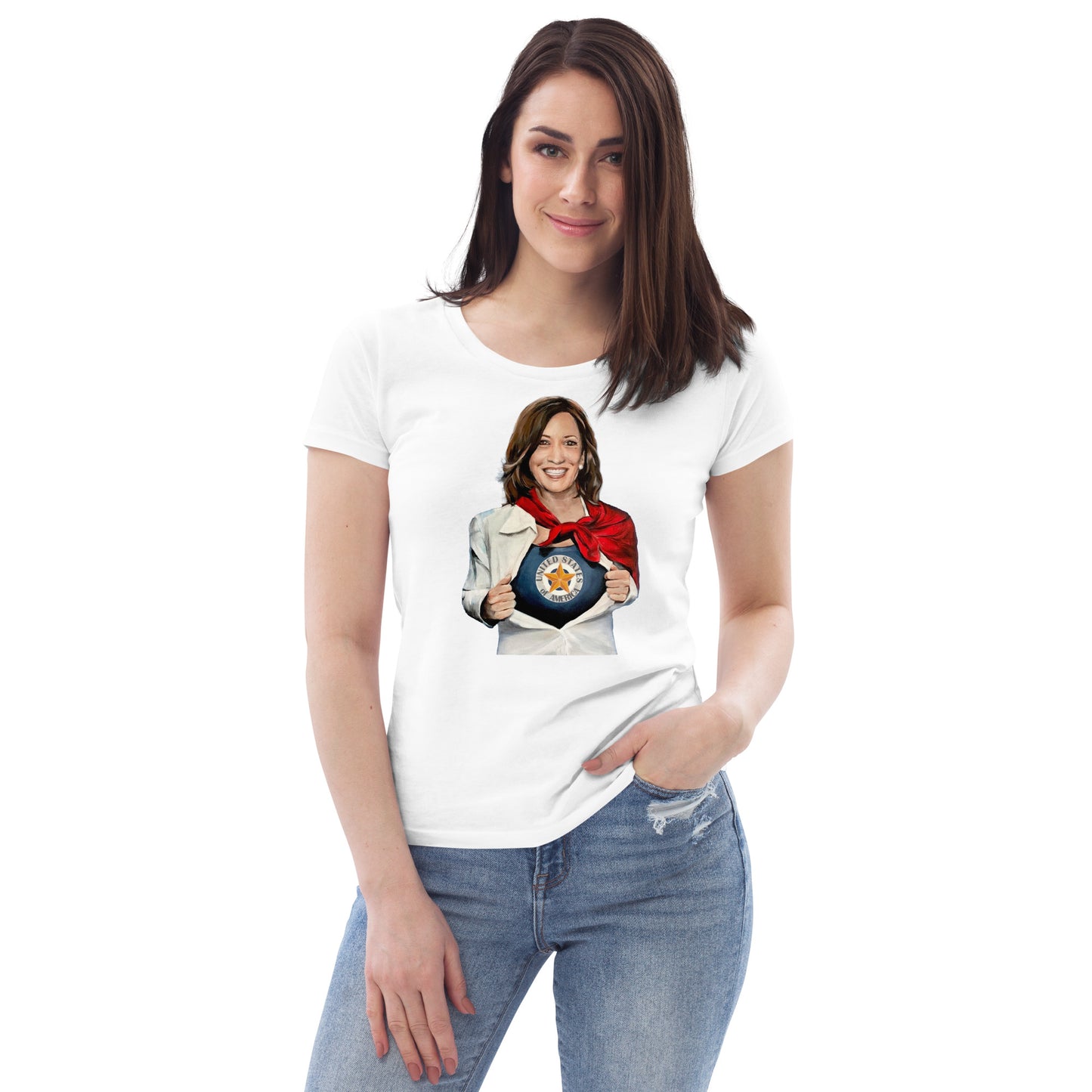 Kamala Harris USA Women's fitted eco tee