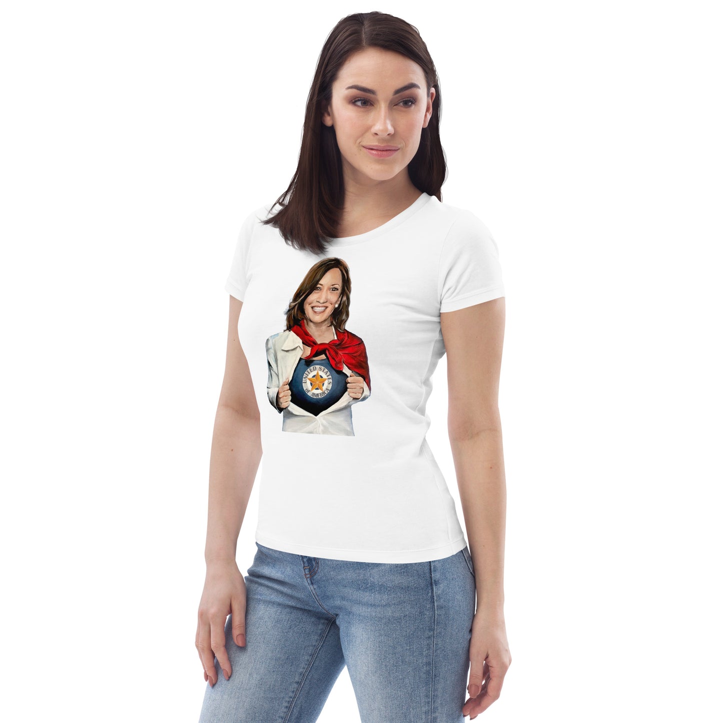 Kamala Harris USA Women's fitted eco tee