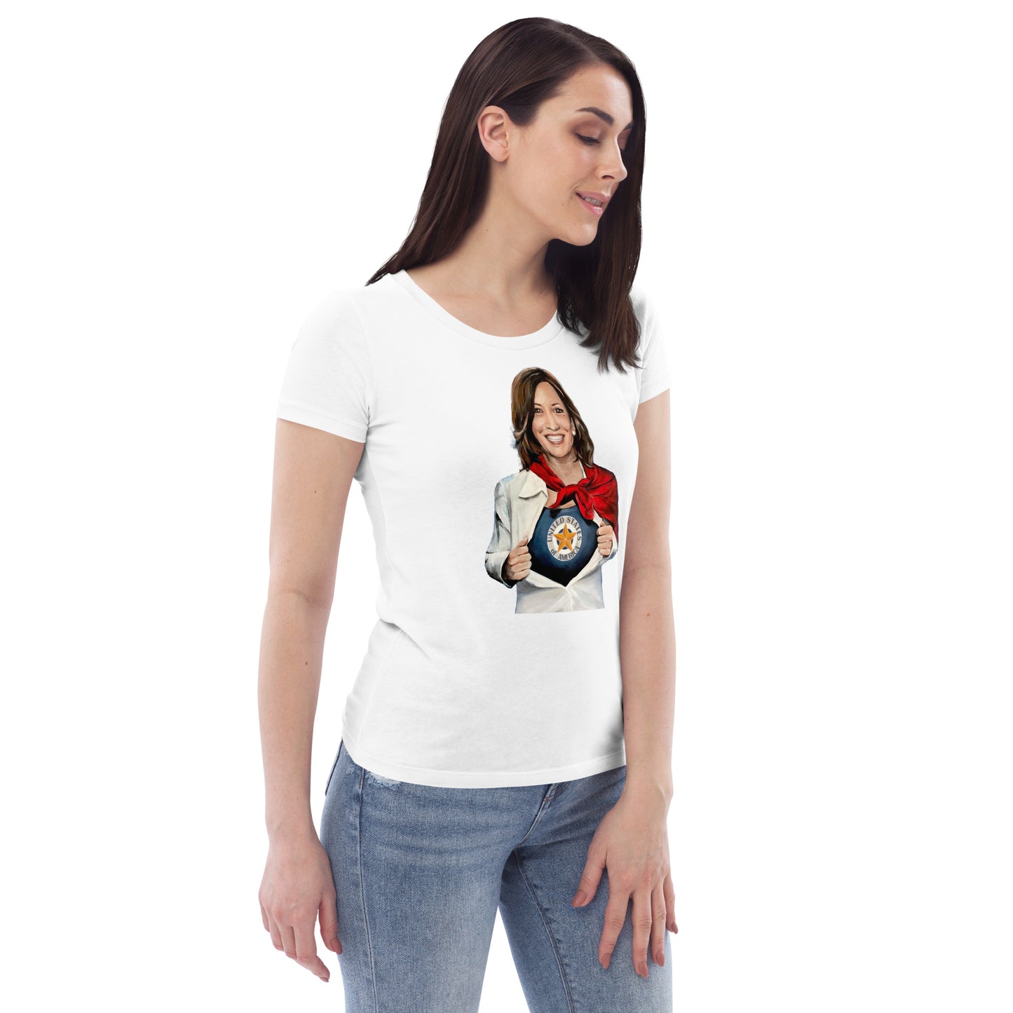 Kamala Harris USA Women's fitted eco tee