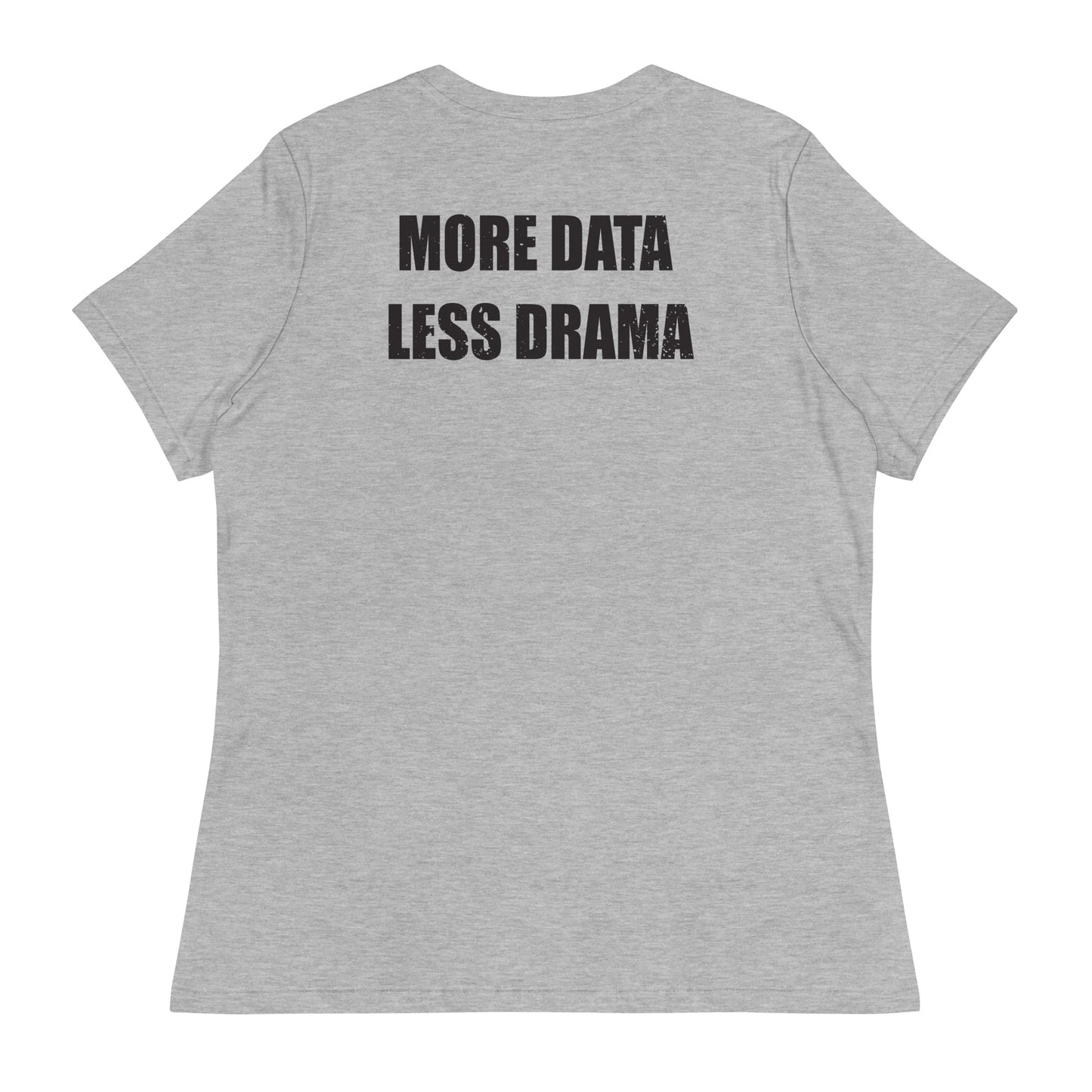 More Data Less Drama Microscope Women's Relaxed T-Shirt