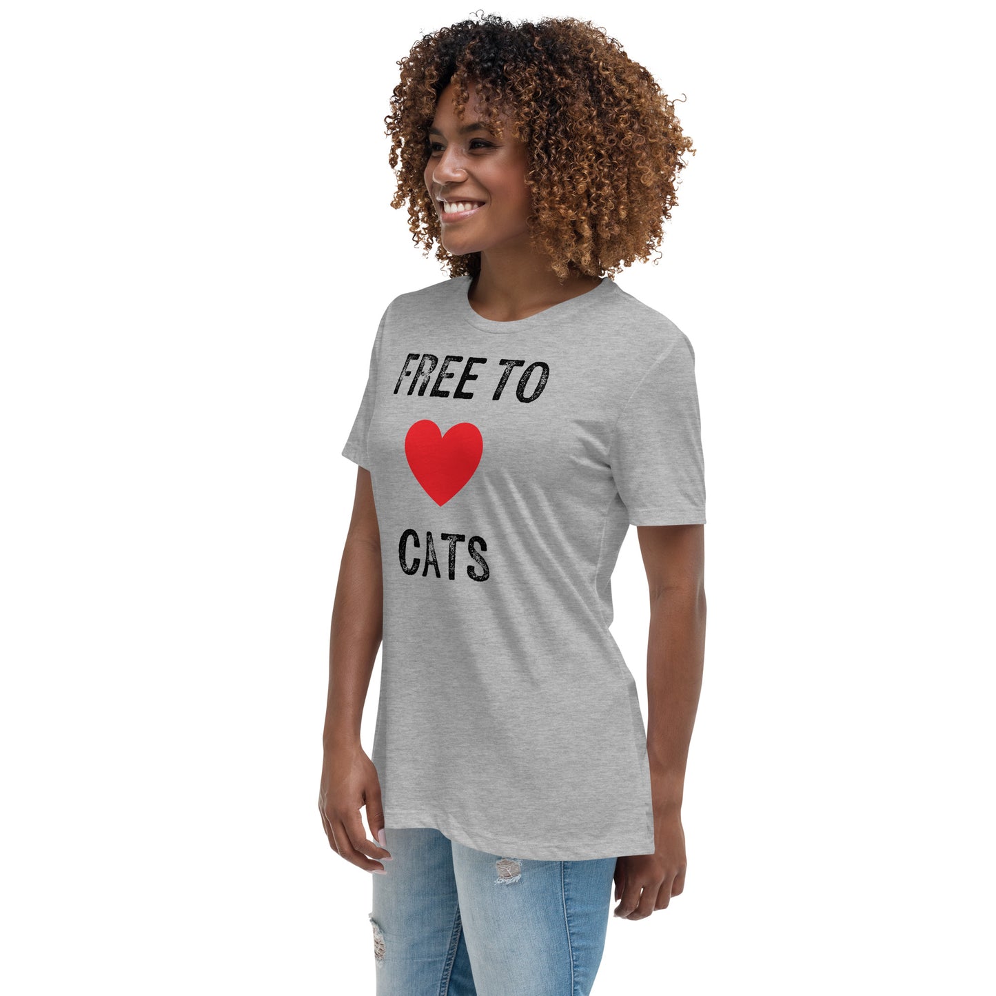 Free to Love Cats Women's Relaxed T-Shirt