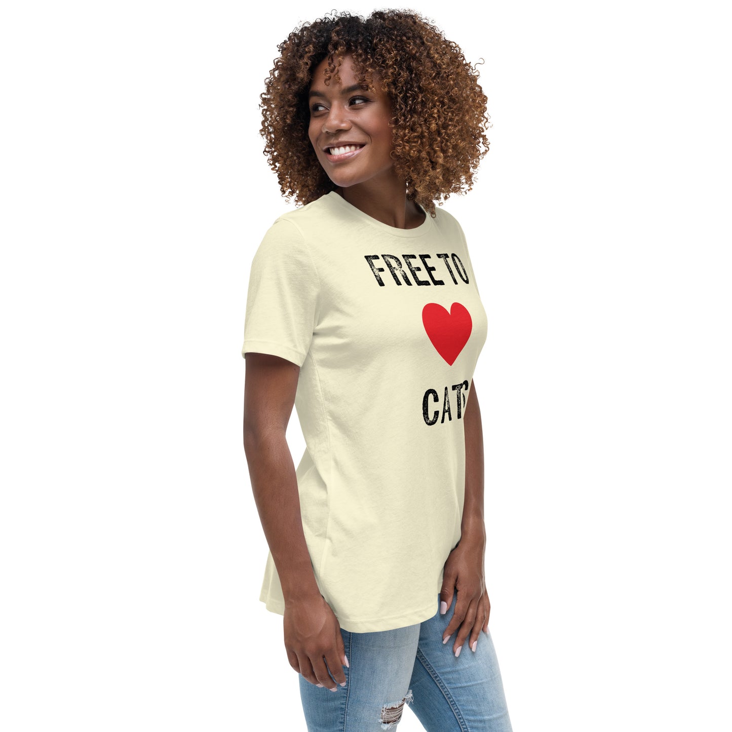 Free to Love Cats Women's Relaxed T-Shirt