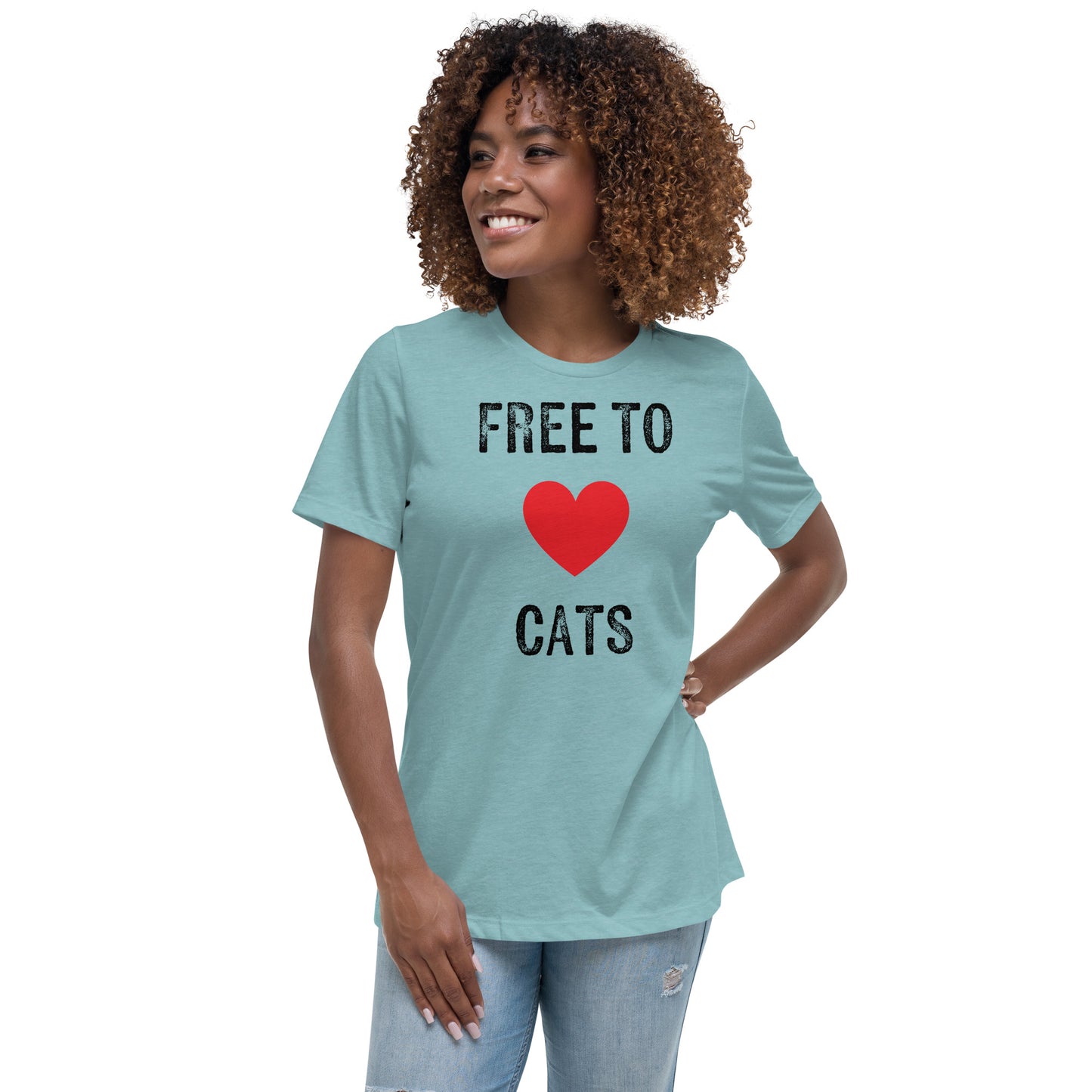 Free to Love Cats Women's Relaxed T-Shirt