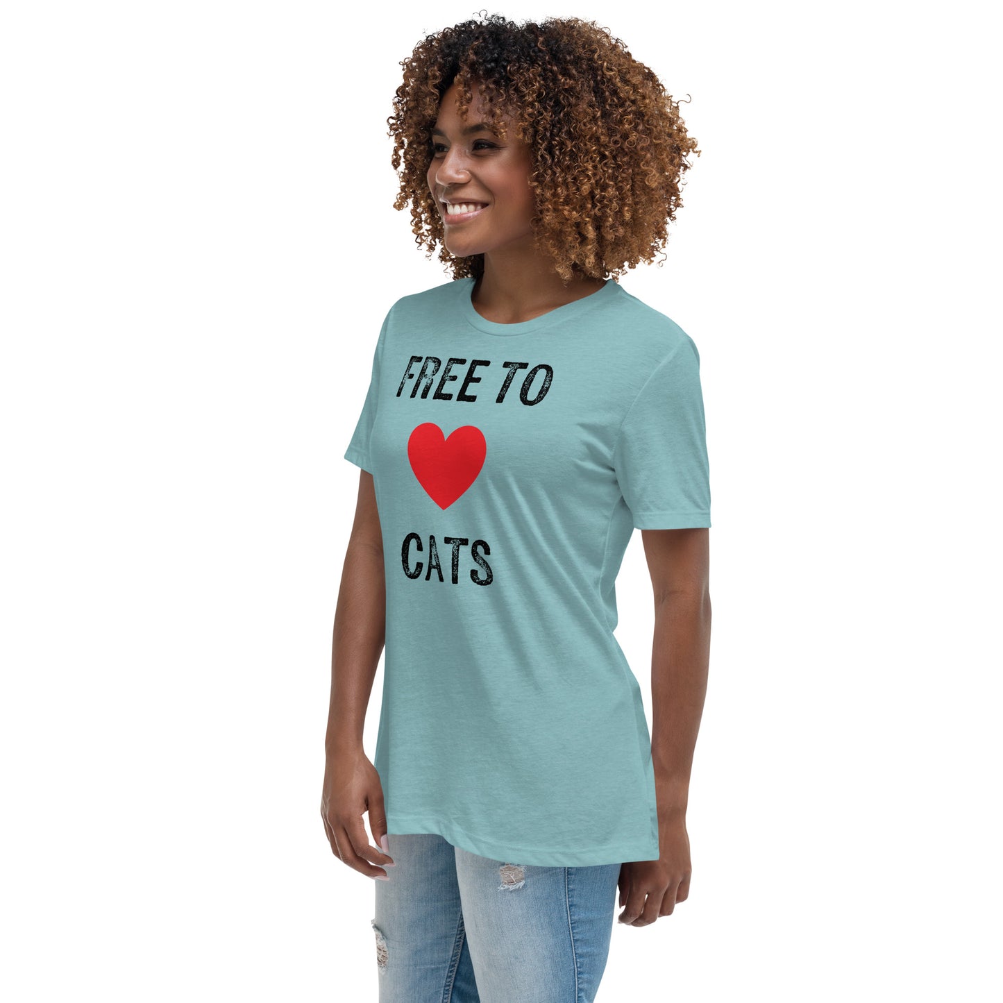 Free to Love Cats Women's Relaxed T-Shirt