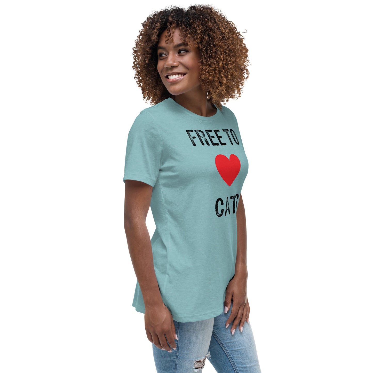 Free to Love Cats Women's Relaxed T-Shirt