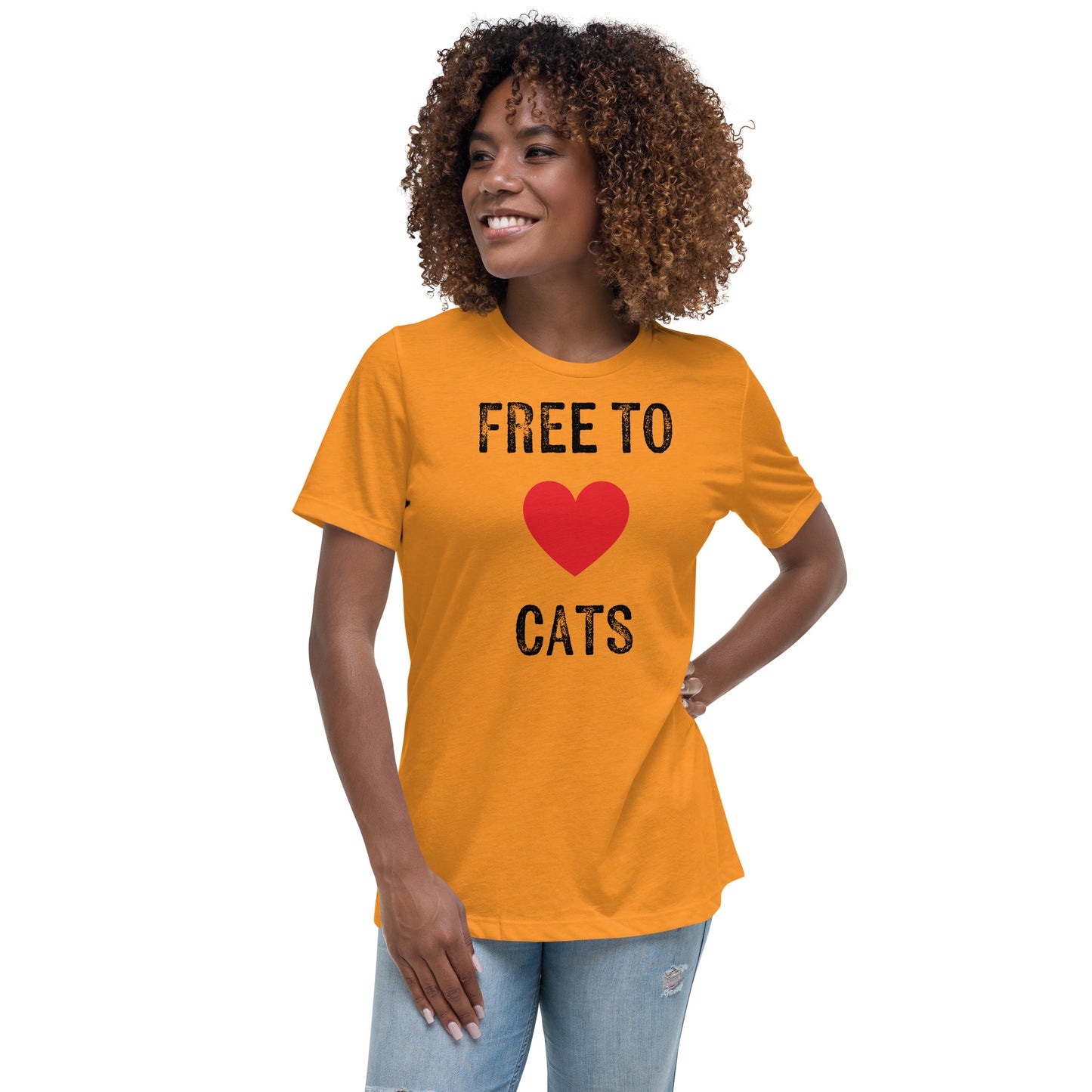 Free to Love Cats Women's Relaxed T-Shirt