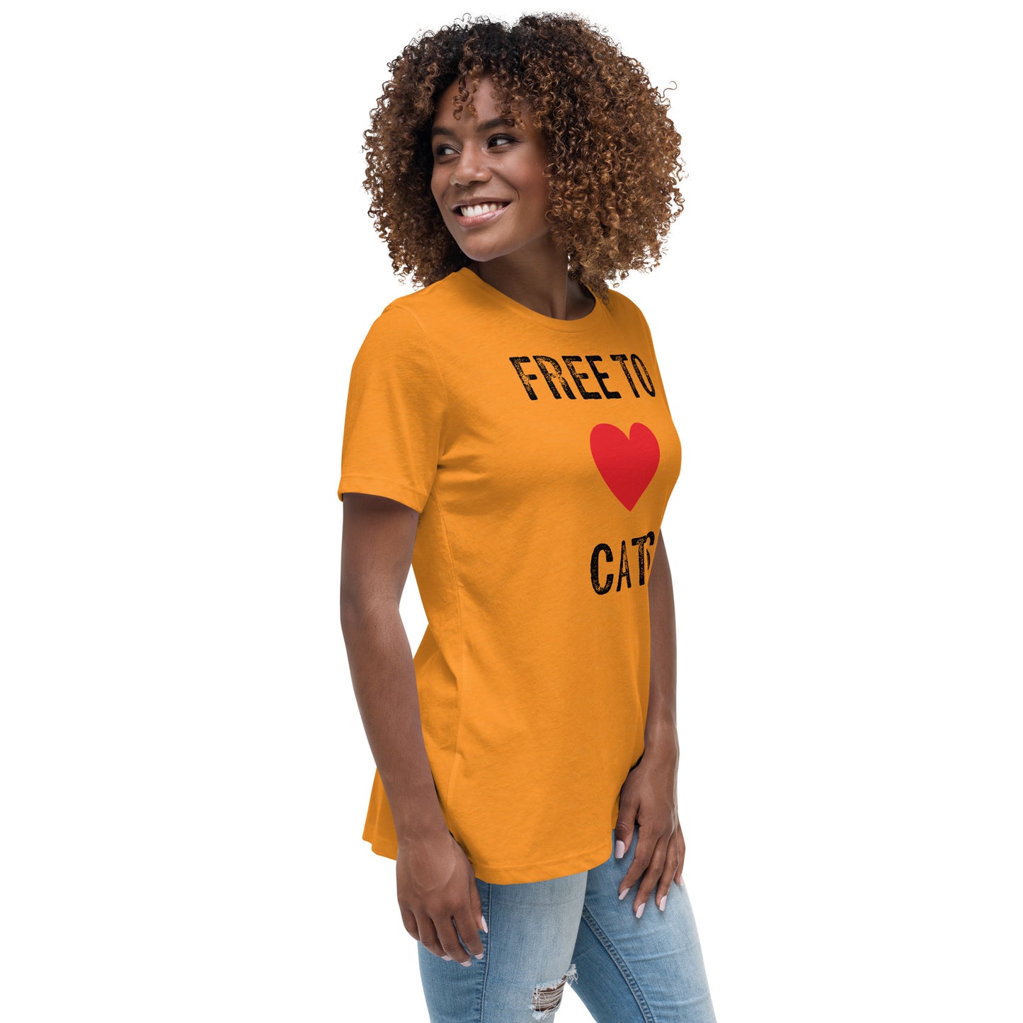 Free to Love Cats Women's Relaxed T-Shirt