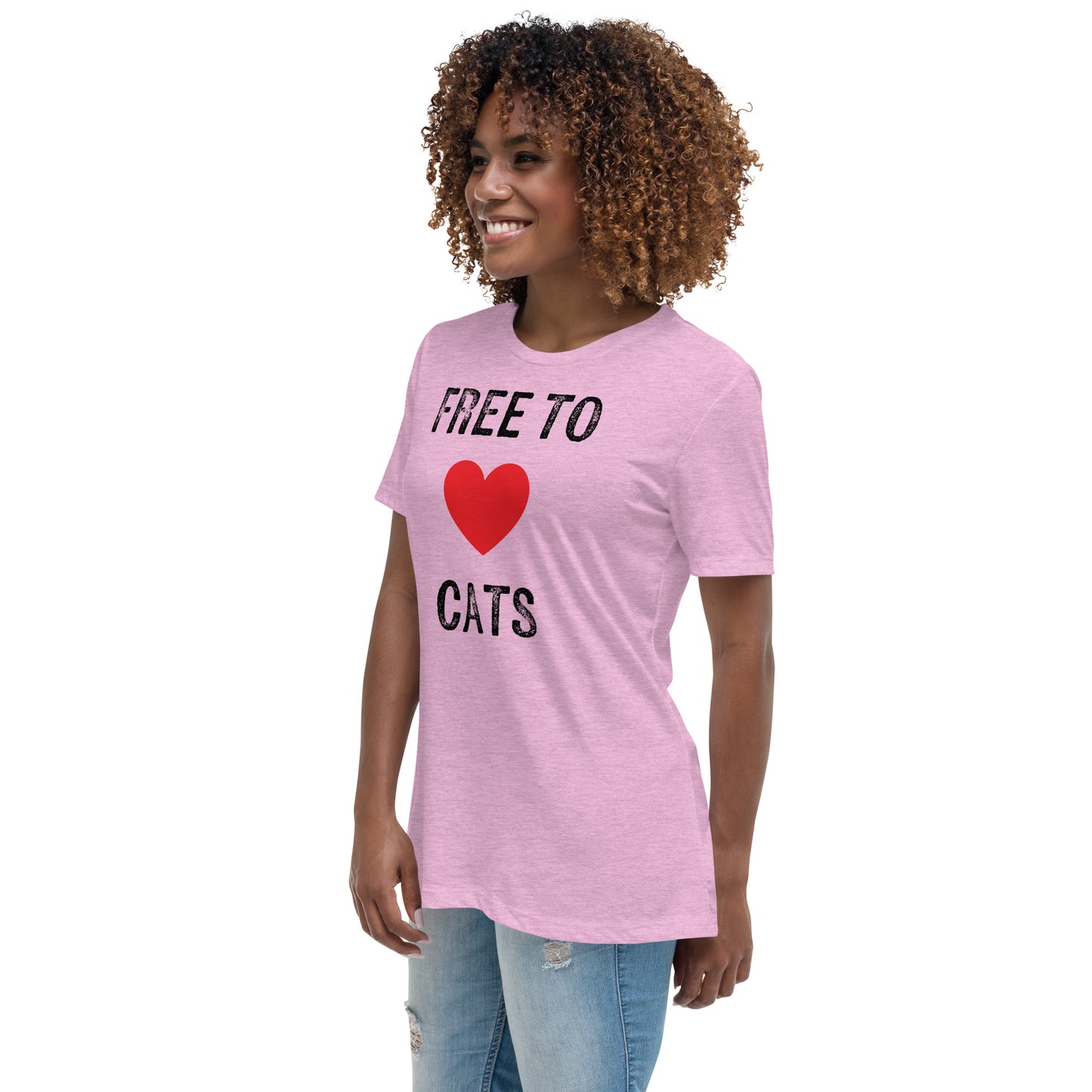 Free to Love Cats Women's Relaxed T-Shirt