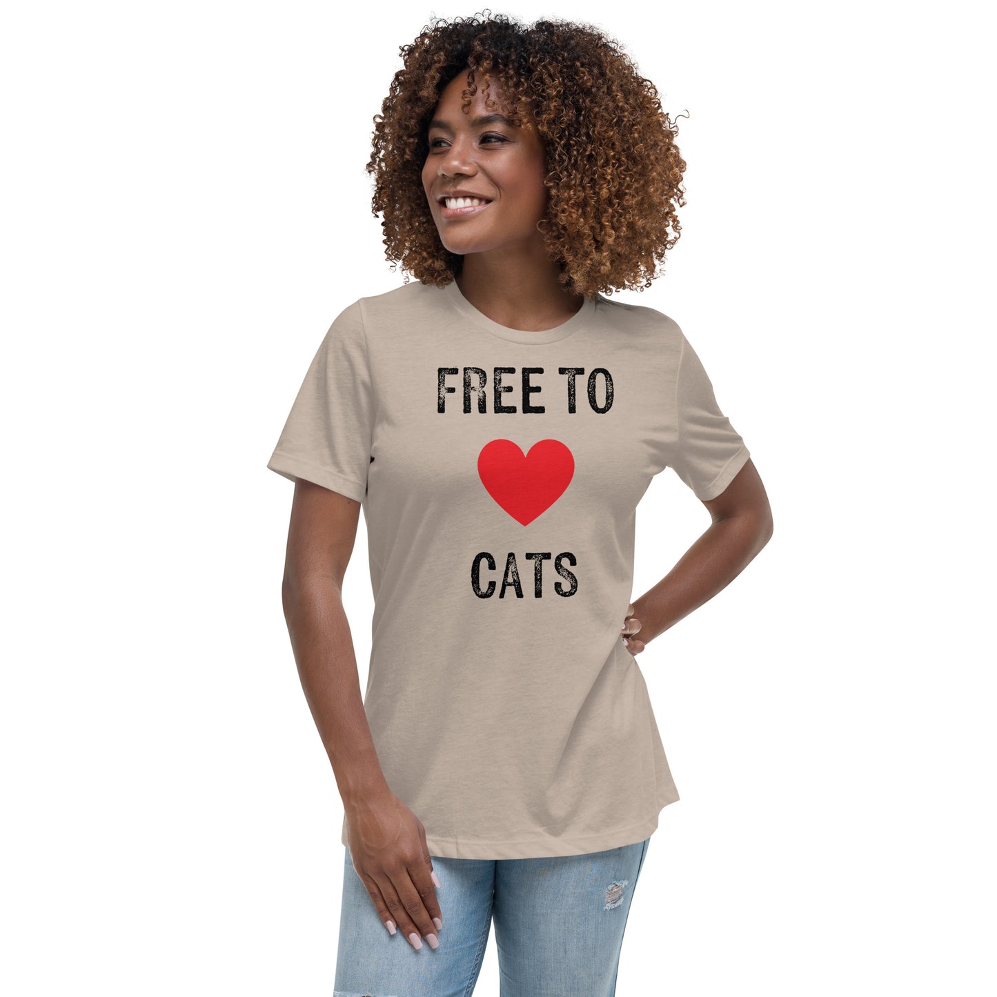 Free to Love Cats Women's Relaxed T-Shirt