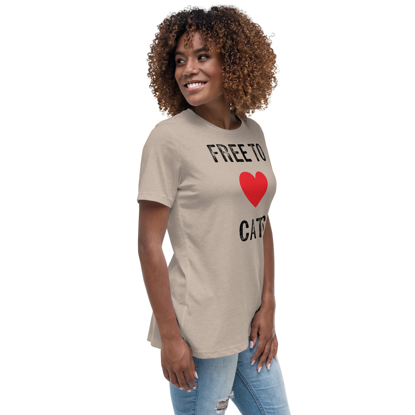 Free to Love Cats Women's Relaxed T-Shirt