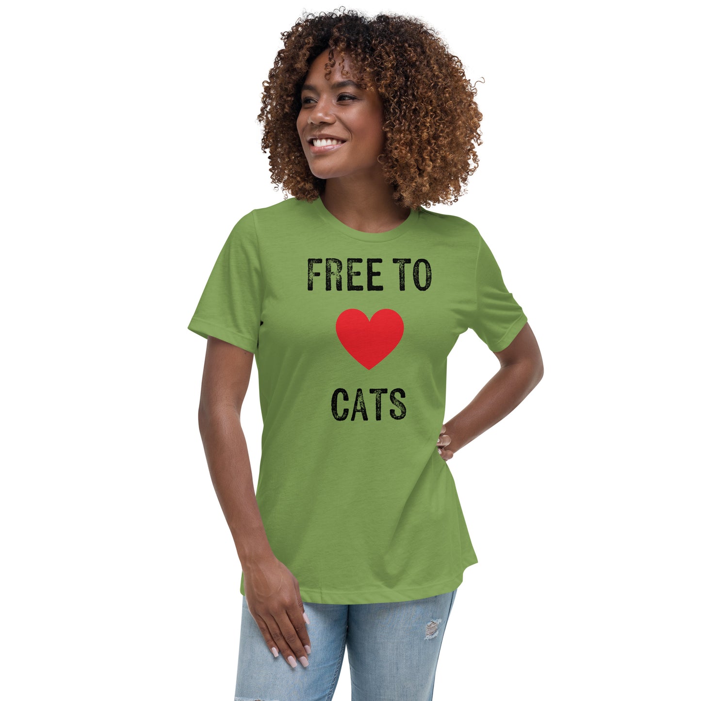 Free to Love Cats Women's Relaxed T-Shirt