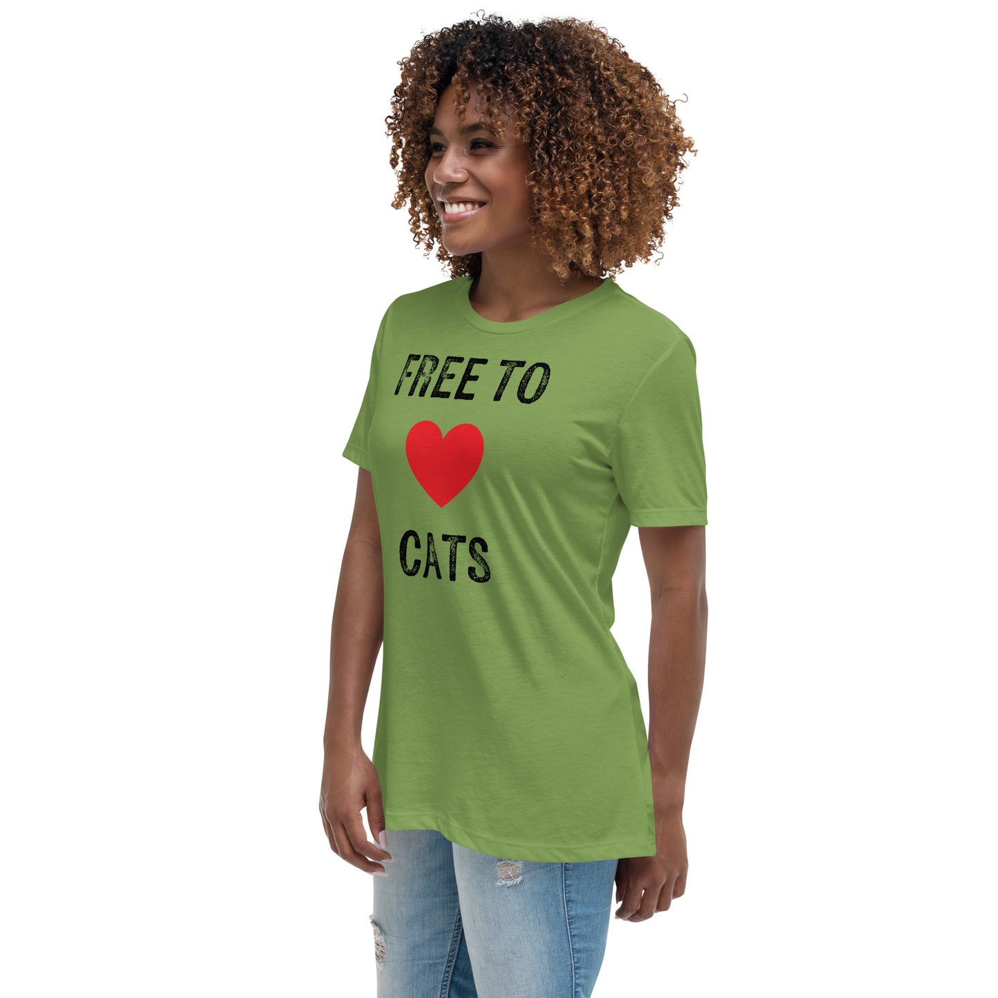 Free to Love Cats Women's Relaxed T-Shirt