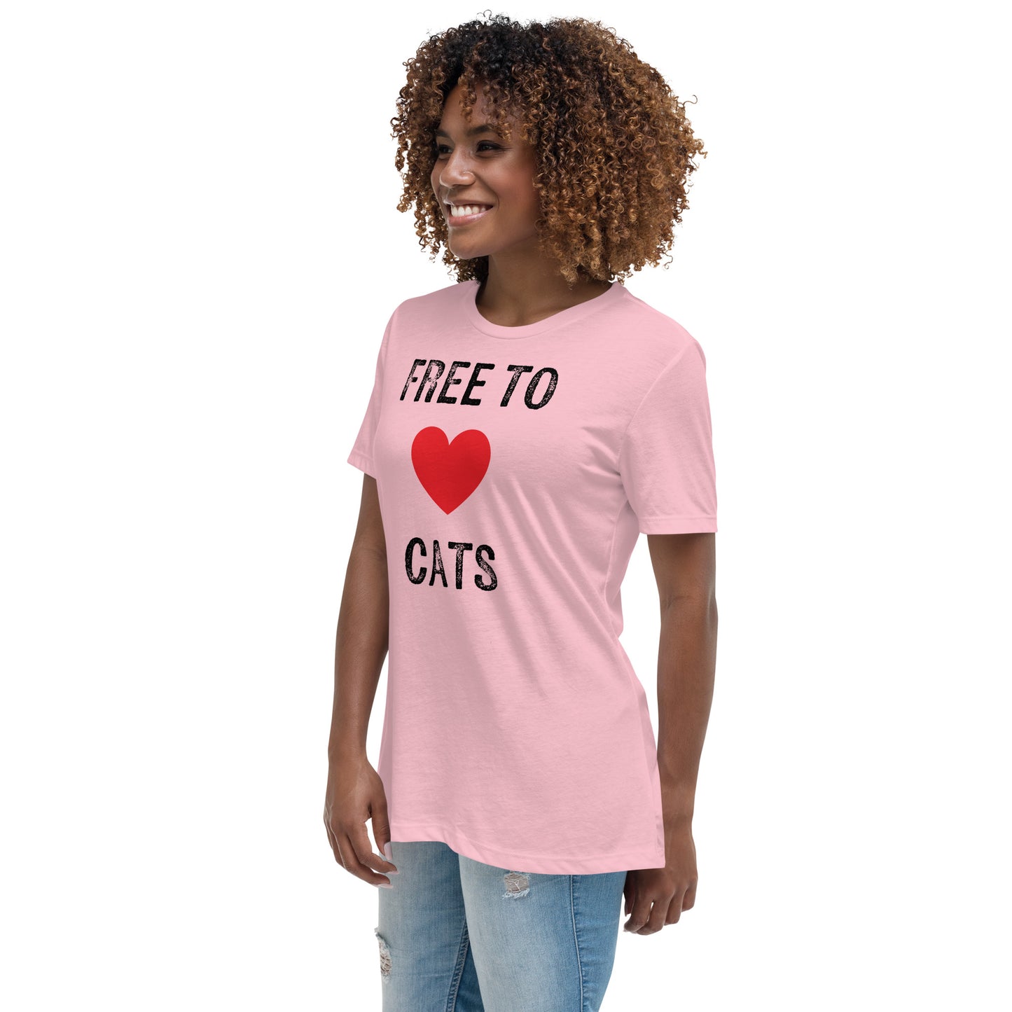 Free to Love Cats Women's Relaxed T-Shirt