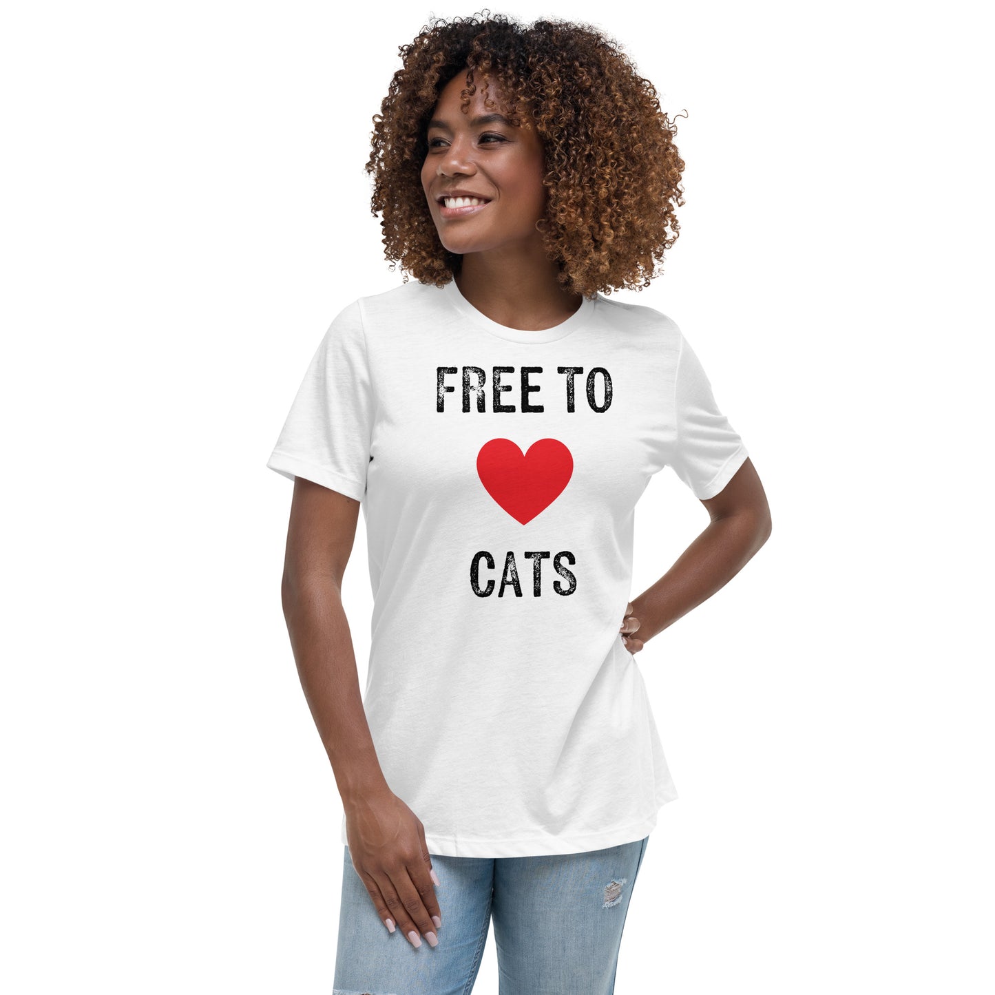 Free to Love Cats Women's Relaxed T-Shirt