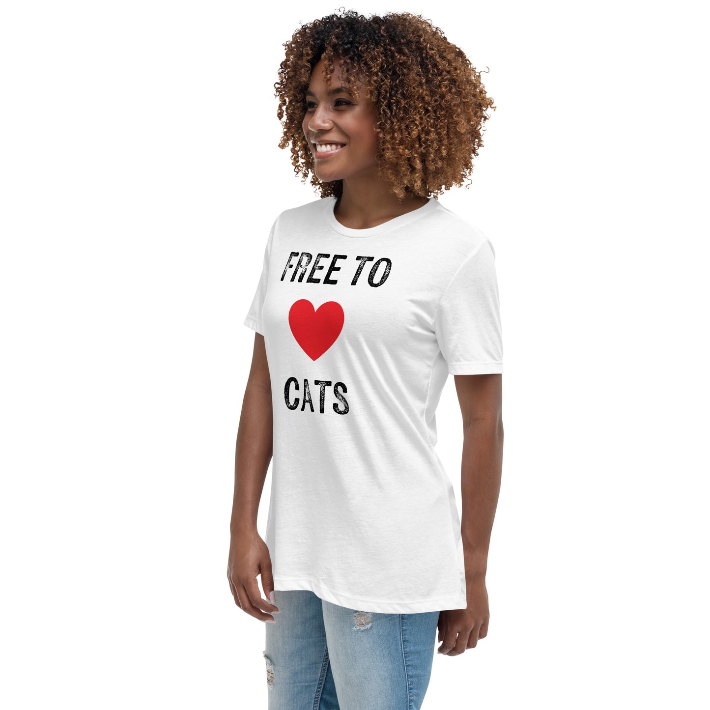 Free to Love Cats Women's Relaxed T-Shirt